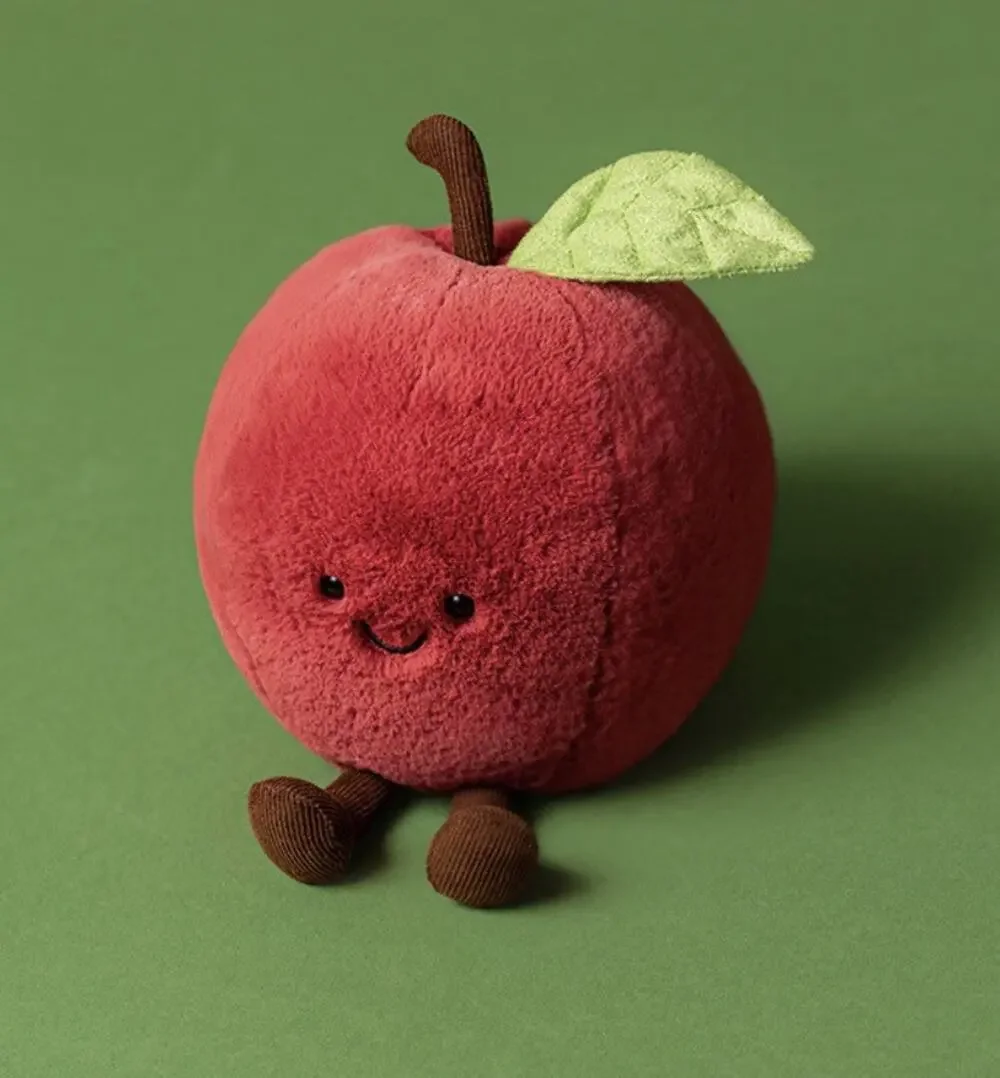 Jellycat Amuseables Red Apple Plush Cute Soft Toy NWT